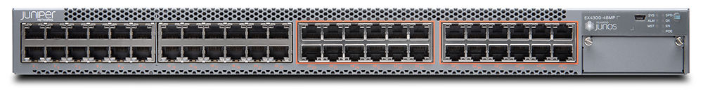 Speed Customized EX4300-48MP Multi-Gig Switch 48 Port Class with Customized Size and 10/100/1000Mbps Transmission Rate