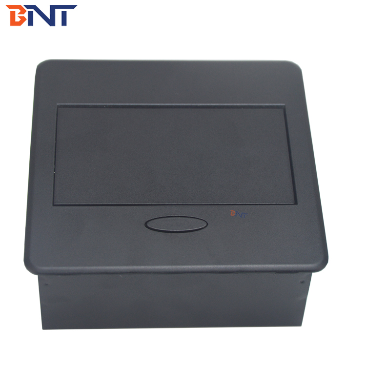 Built in desk gas support pop up electrical desktop socket box