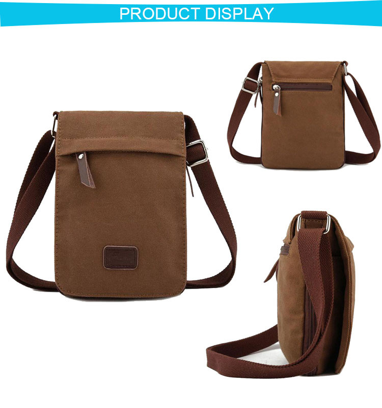 Multifunction Brown Laptop Messenger Bags Washable And Large Capacity