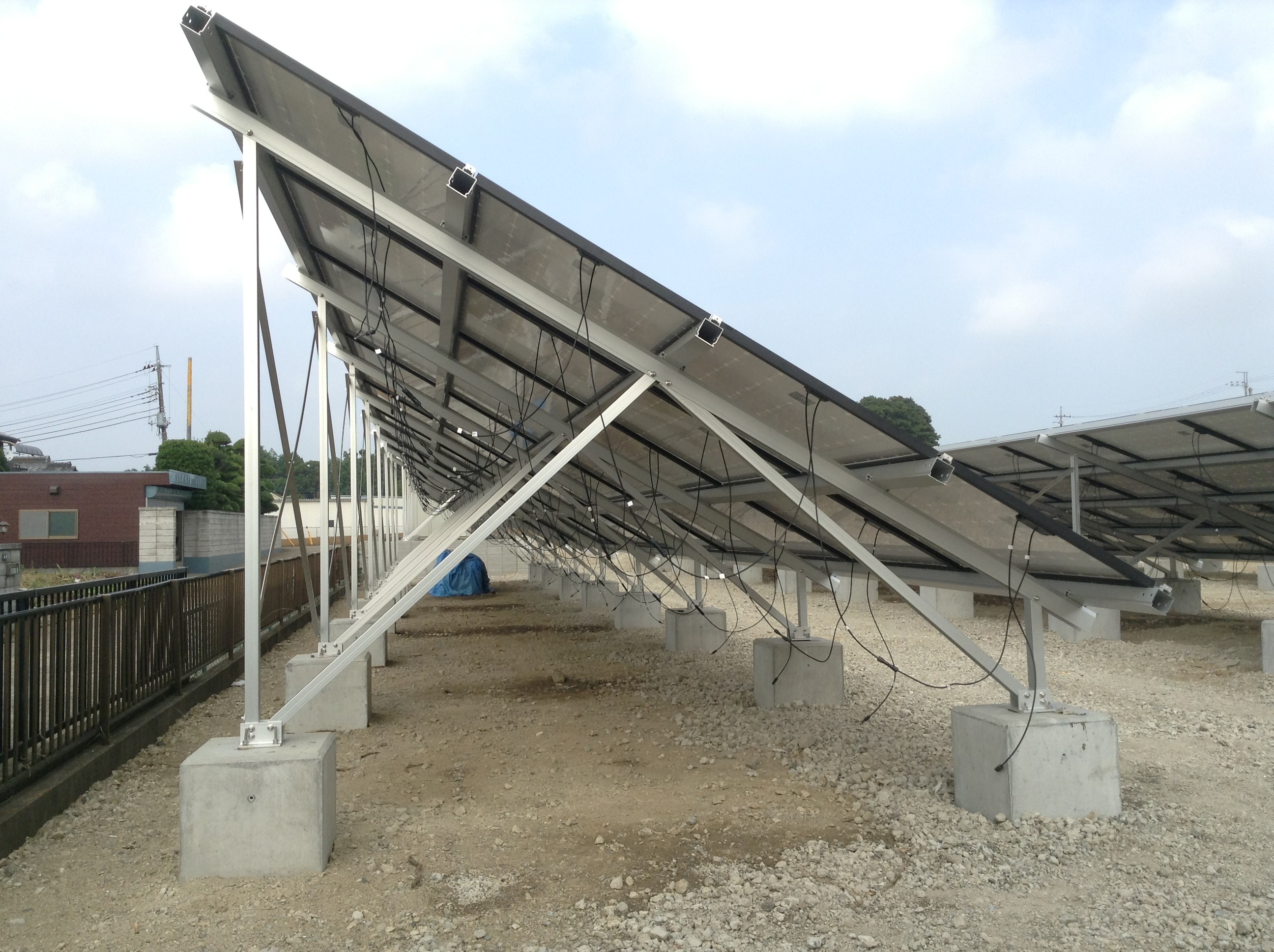 PV Solar Panel Installation Ground Mount Racking Systems 10 MW Aluminum Solar Frames