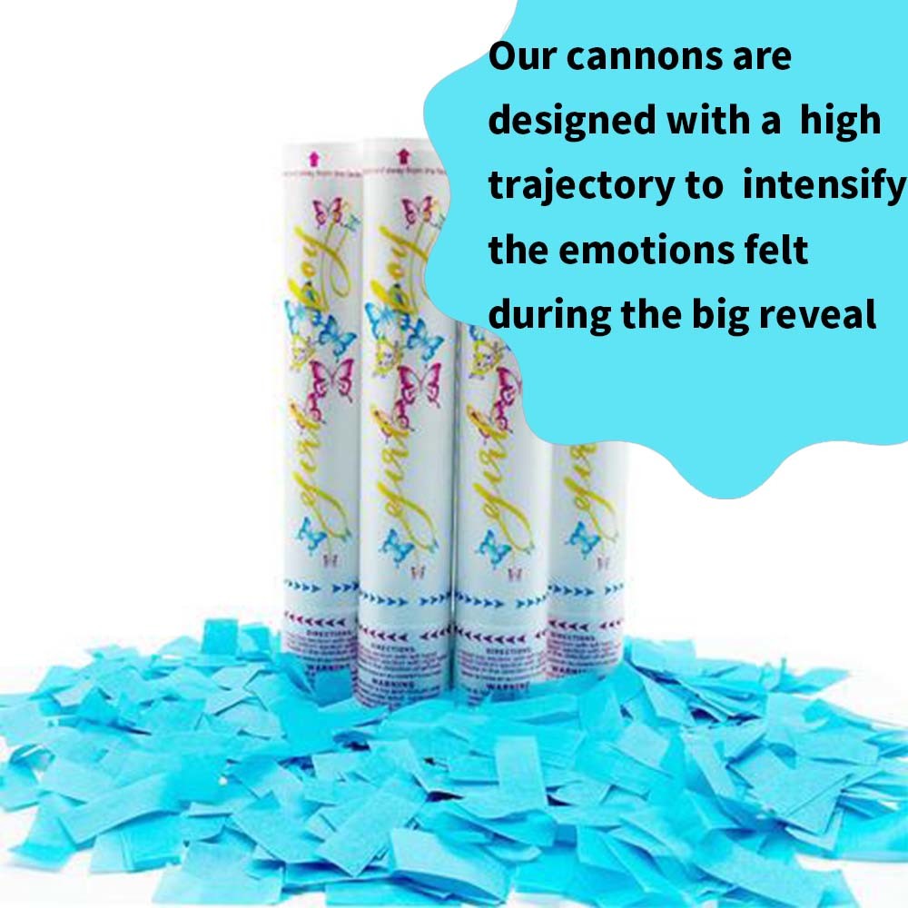 18" Eco-friendly Gender Reveal Cannon Biodegradable Flameproof For Baby Shower Party Supplies