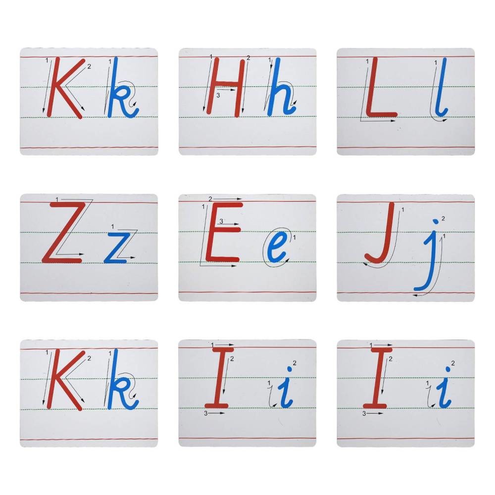 Custom Printing Children's Learning Alphabet Cards Erasable Modern Teacher Aids