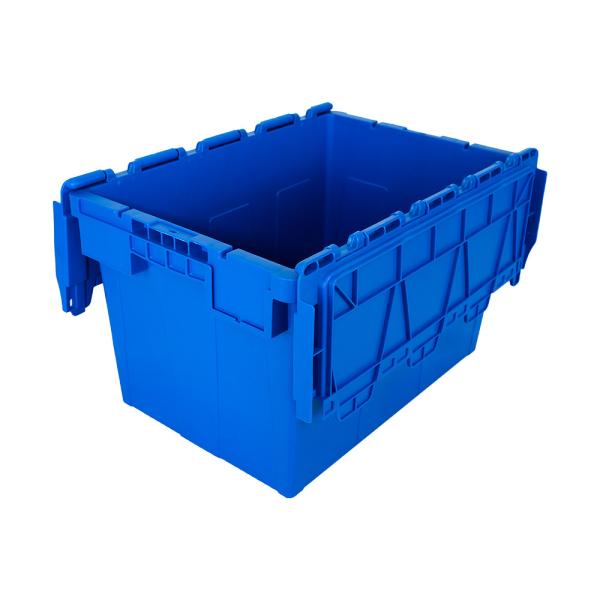 Collapsible Stackable Foldable Plastic Container Box with Lid Loading Capacity