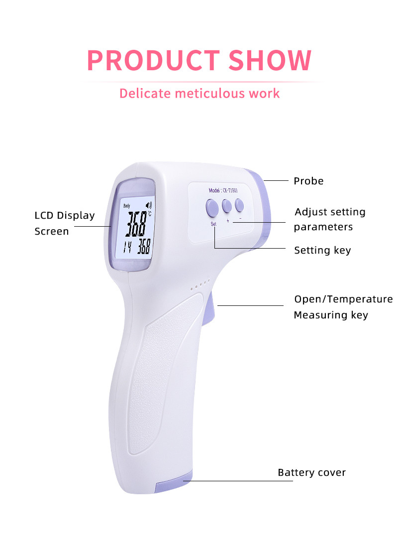 Household Medical Disposable Products , Non Contact Forehead Infrared Thermometer Gun