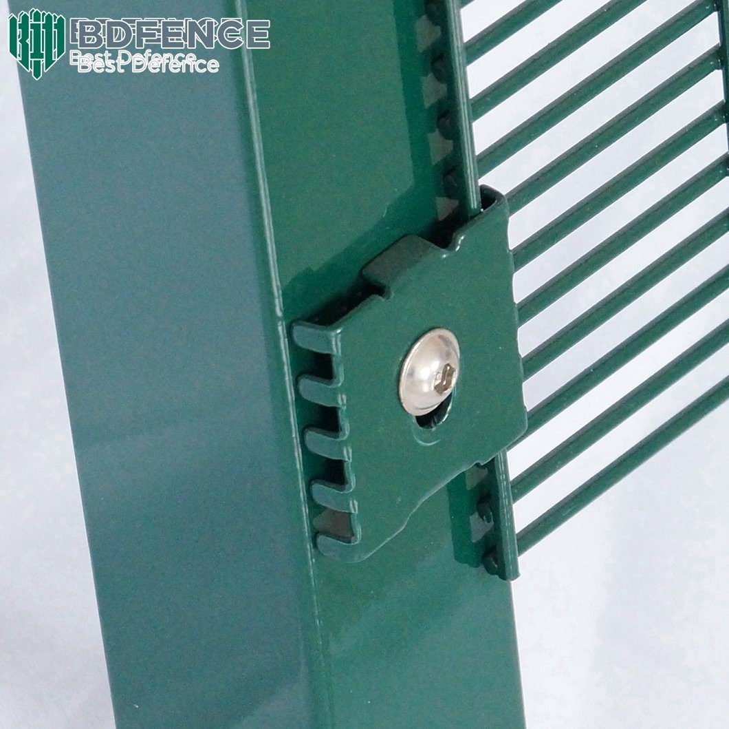 Curved Metal Steel 358 Mesh Anti Climb Security Fencing Powder Coated Customized