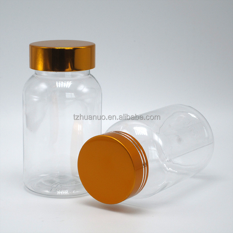 120ml Wide Mouth Flip Top Cap PET Bottle for Customized Pill Bottle Supplement Container