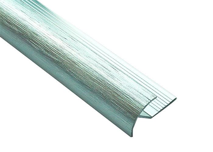 Wall brushed Chrome Tile Edging