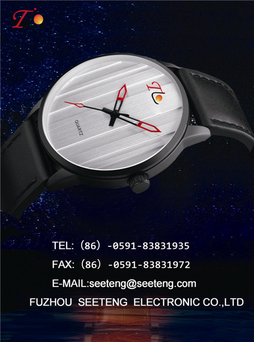 PU leather strap with alloy case and color band special design dial watch