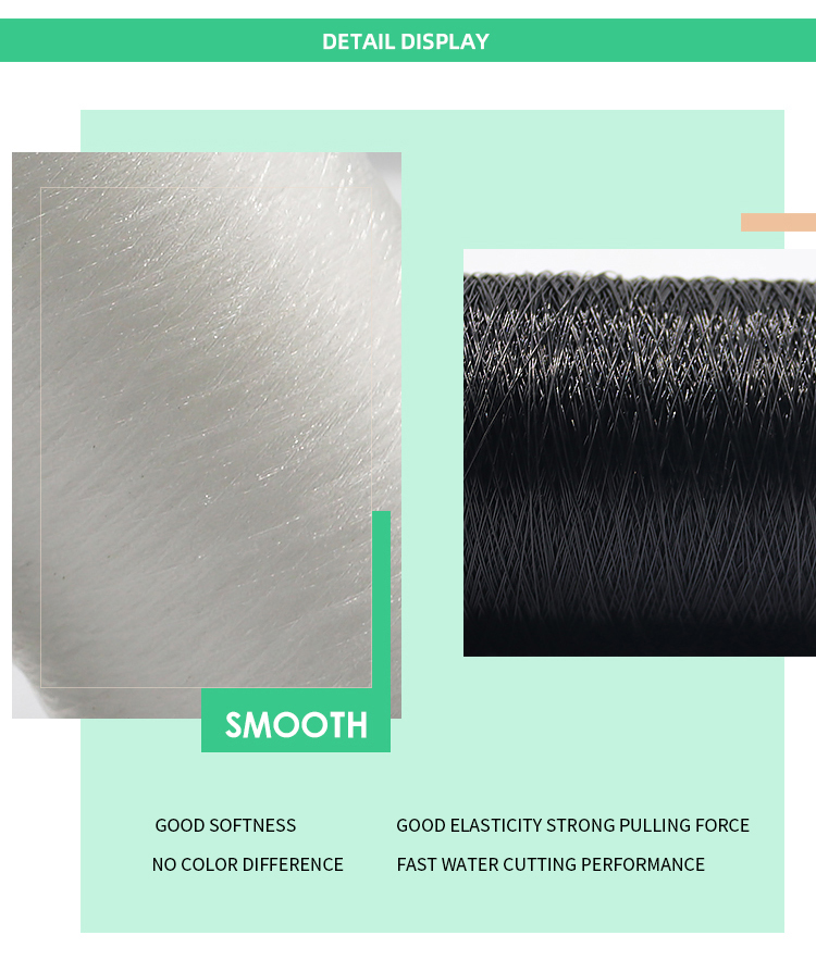 MERCERIZED Polyester 0.12mm Elasticated Fish Thread Sewing Thread For Fishing Line
