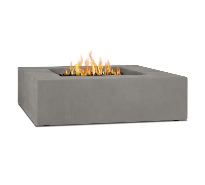Modern Concrete Propane Outdoor Natural Gas Firepit For All Season