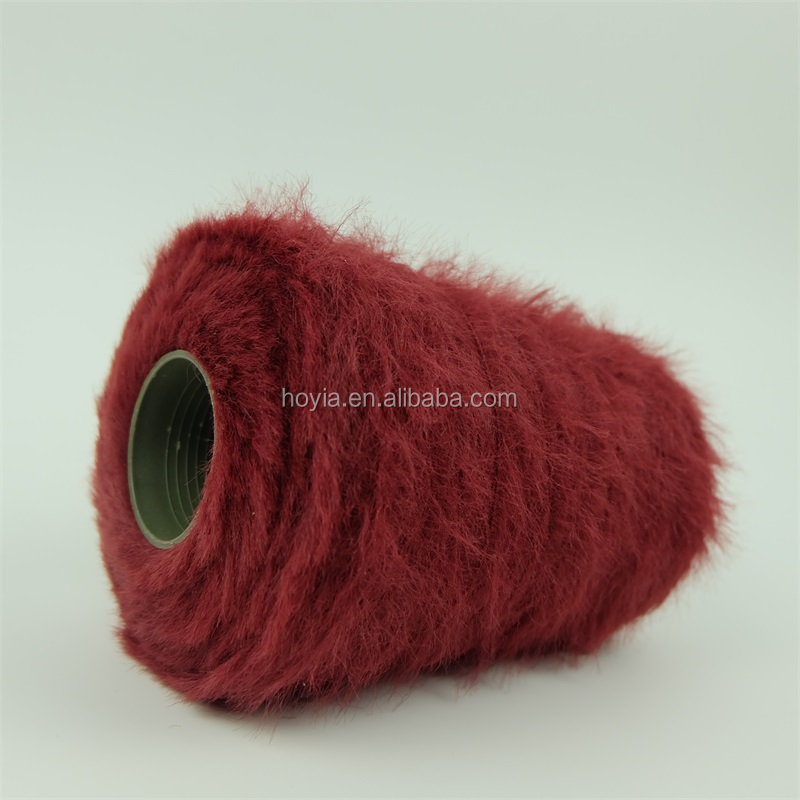 Knitting Long Hair Ping Pong Yarn Weaving Fur Fabric