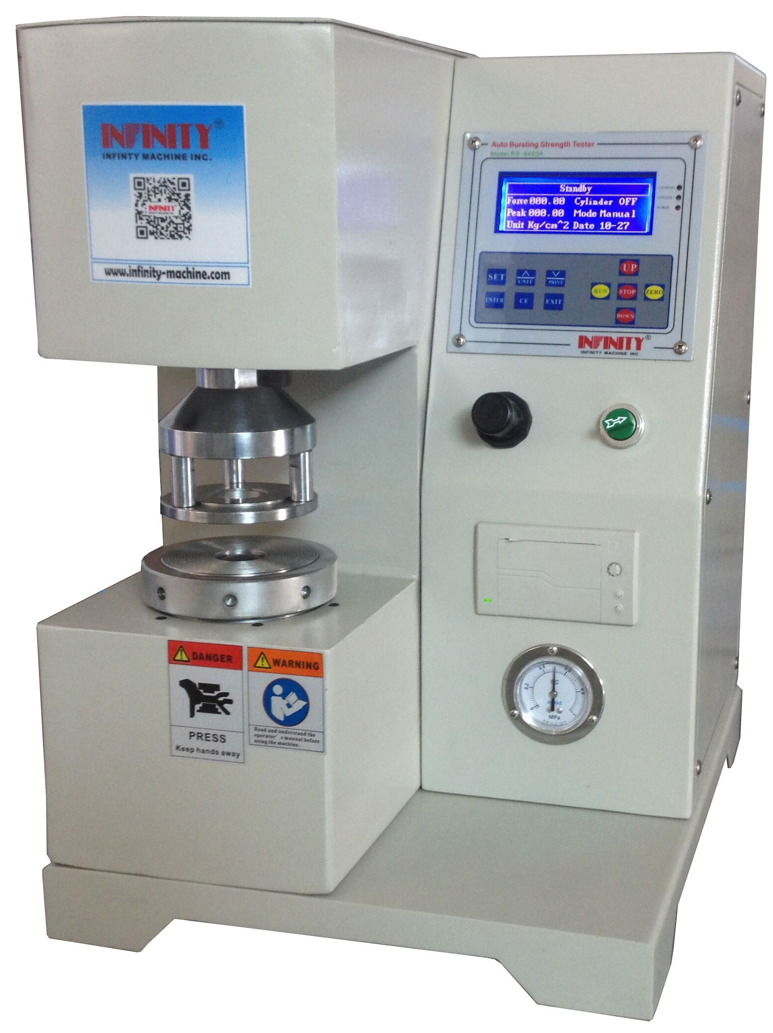 Electrical Package Testing Digital Bursting Strength Tester For Paper