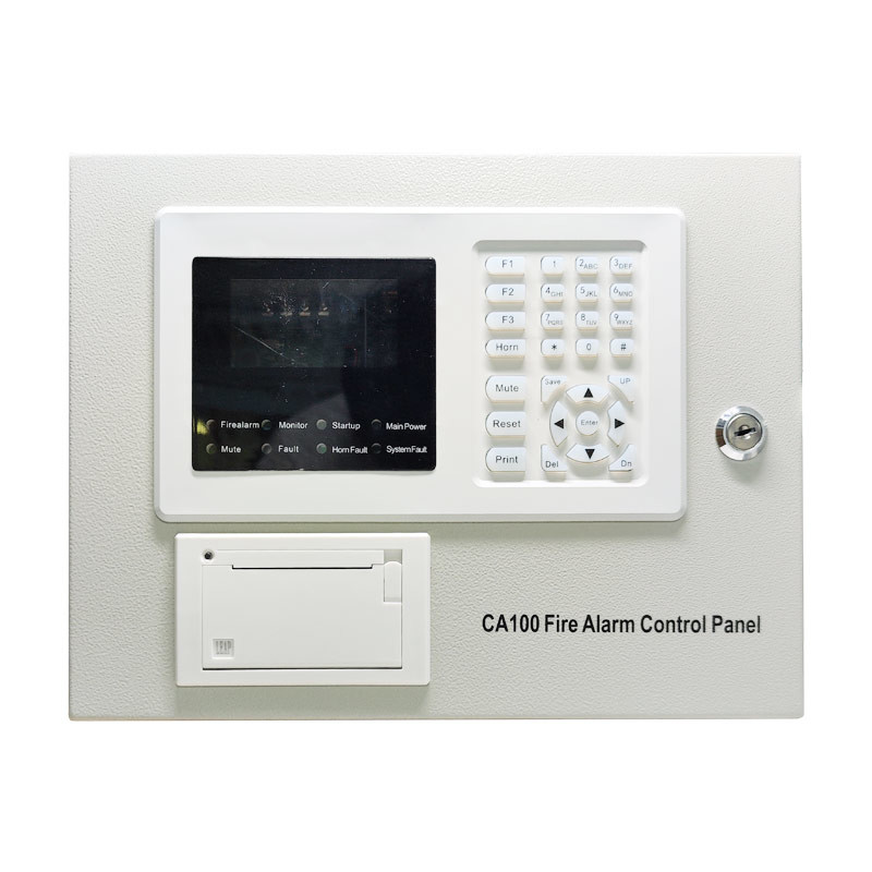 White Intelligent Addressable Fire Alarm System Photoelectric Smoke Detector
