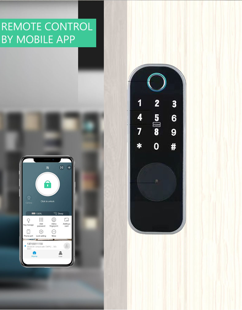 Multifunctional Digital Rim Lock Smart Lock Intelligent Security Card Door Locks