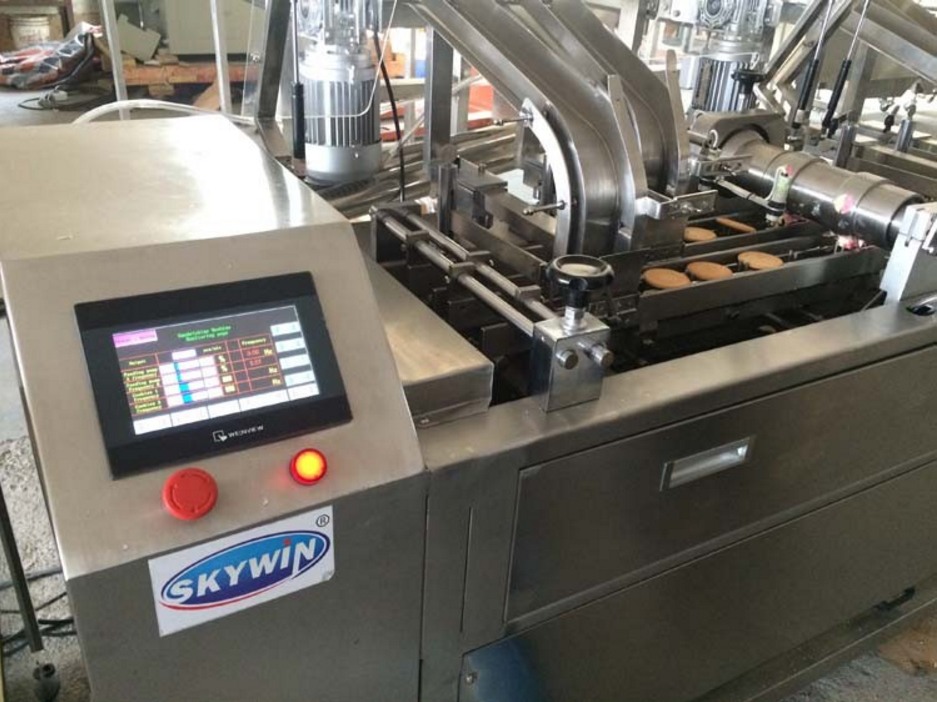 Mini 2+1 Lemon Cream Filling Cracker Making Machine TAIDA Servo Motor