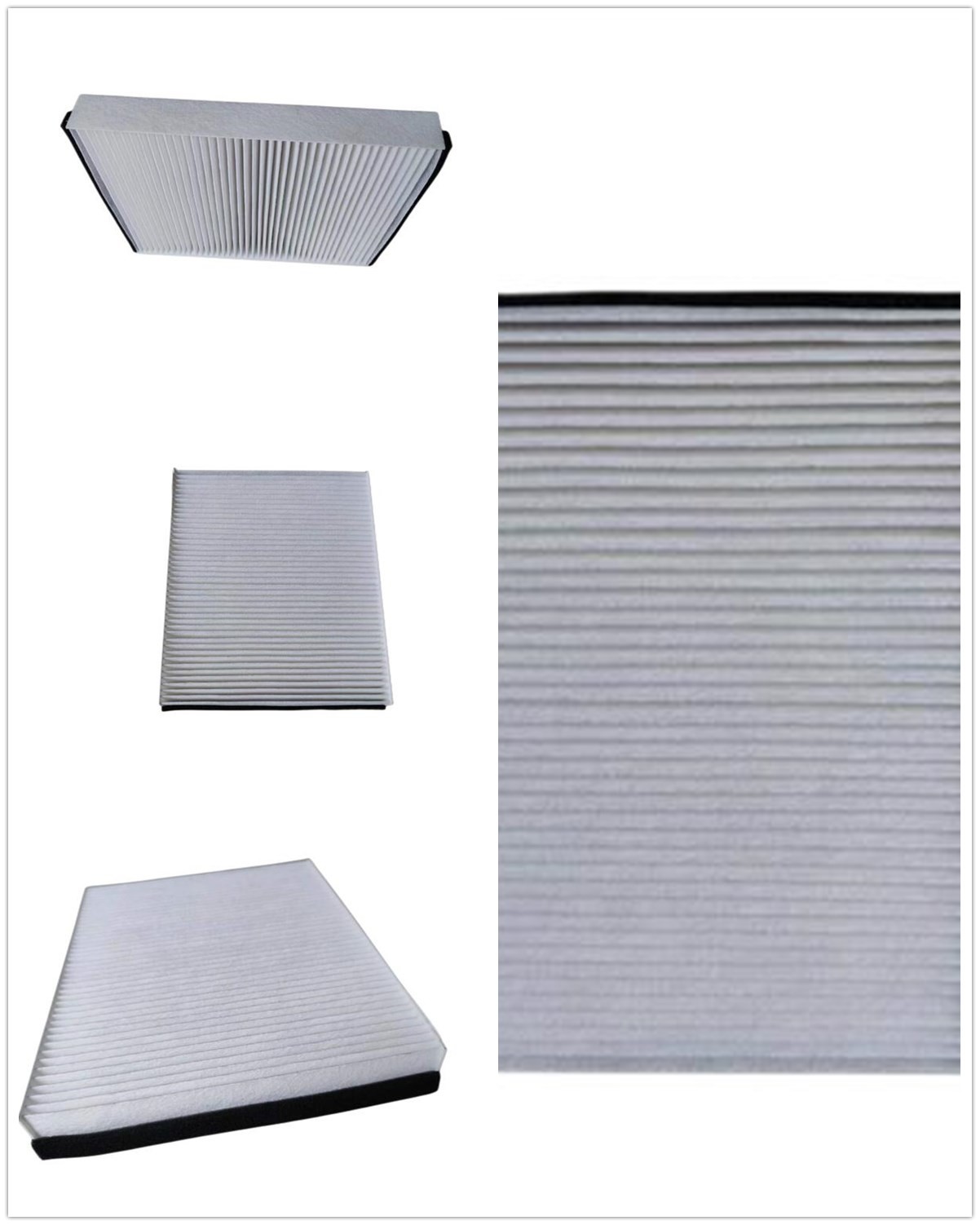 White Fabric With Sponge 1709013 1776360 Auto Cabin Filter For Ford