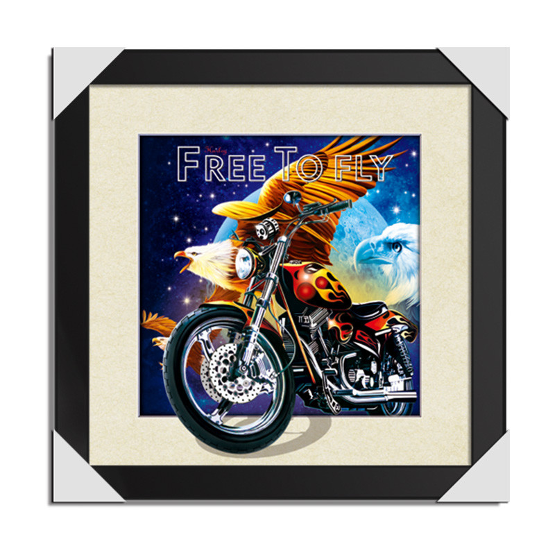 40 x 40cm Black Plastic Frame 5D 3D Lenticular Poster For Home Decoration