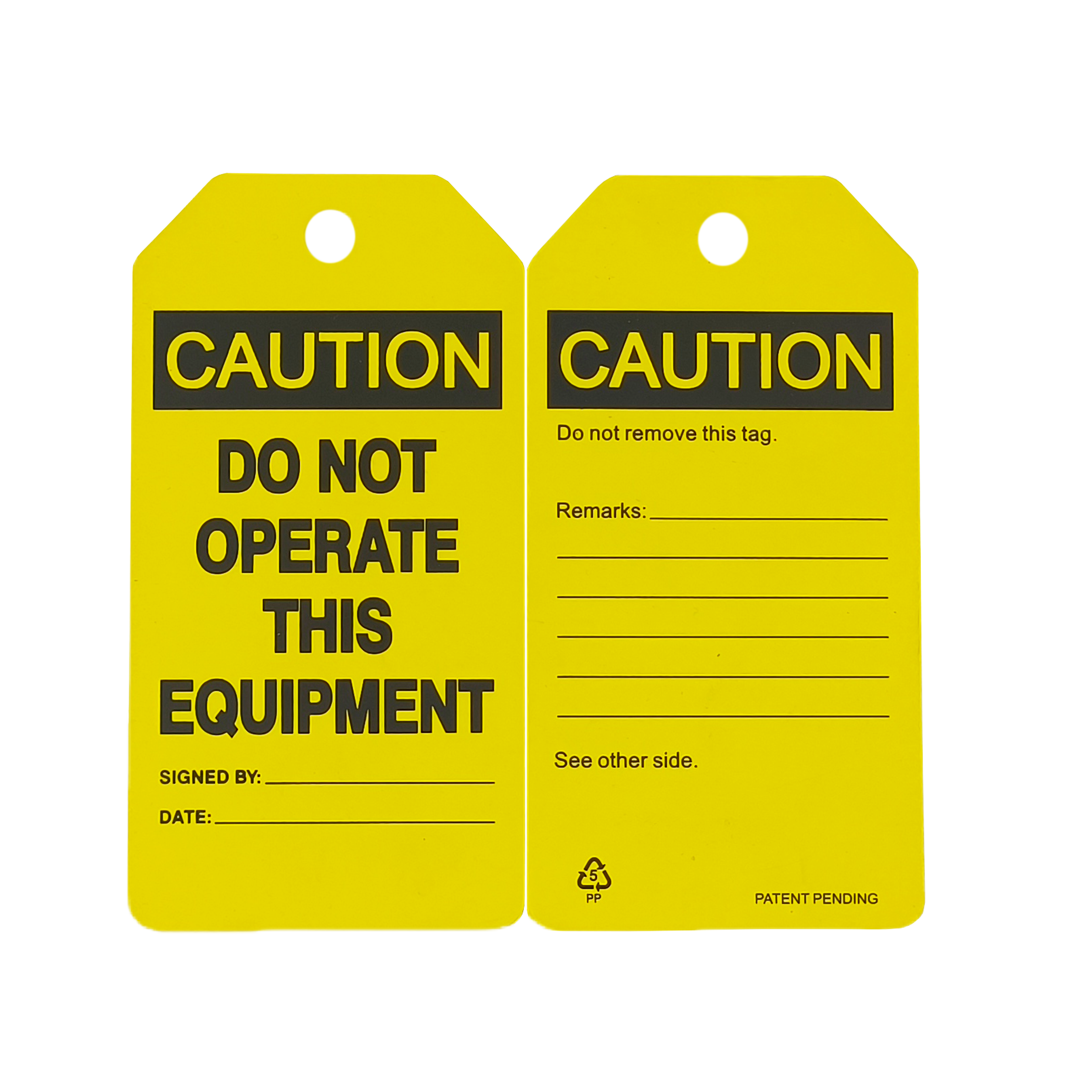 Custom Hang Tag for Quality Control in Warehouse, Shop Floor, Machinery, Equipment or Office