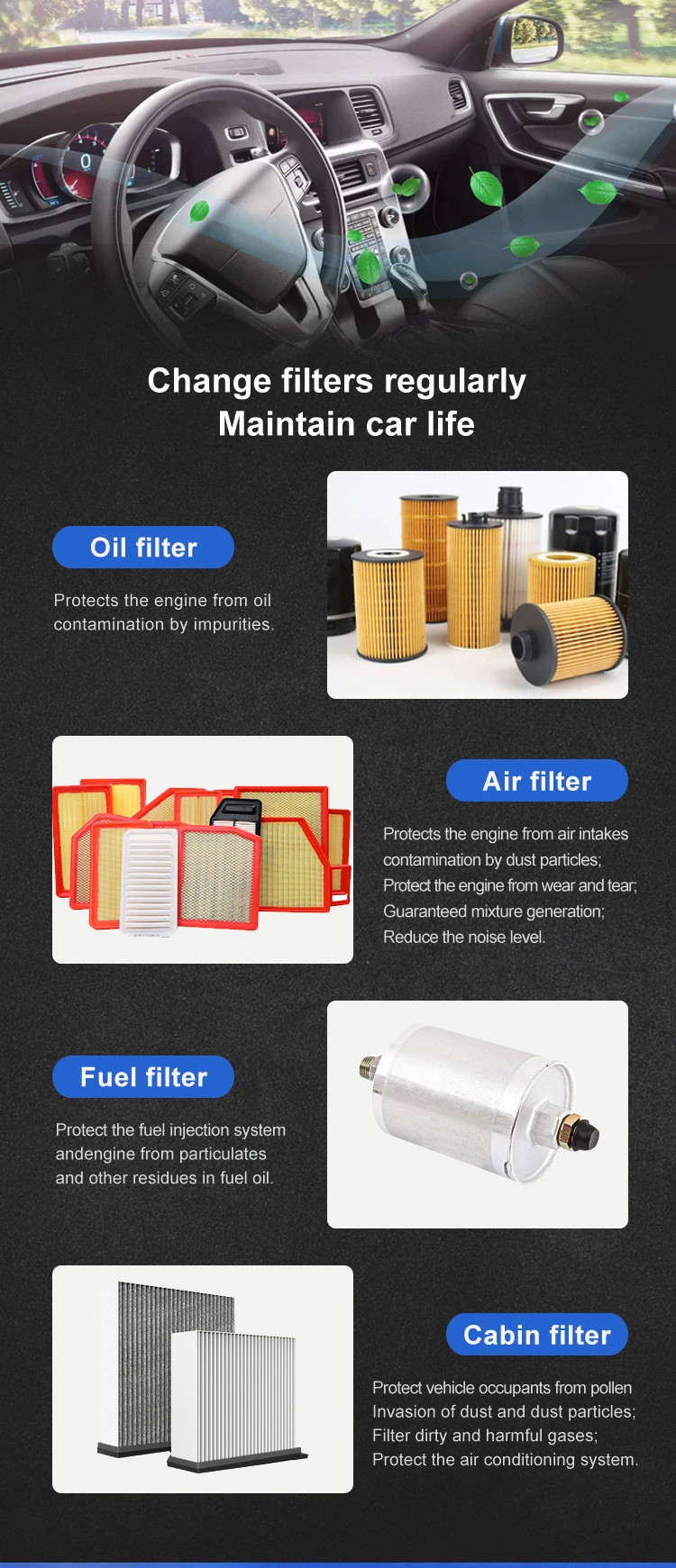 99% White Car Air Conditioning Compartment Filter For Toyota Car Air Conditioning