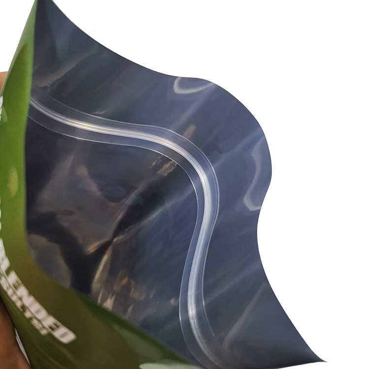 Custom Design Aluminium Foil Liner Tea Stand Up Pouches Packaging For Fresh Loose Leaf Tea Leaves Coffee Bean Food