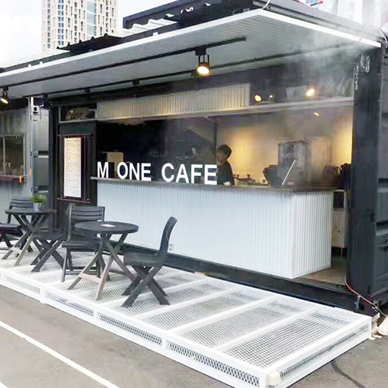 Container Cafe Converted Container Shop Commercial Street Container for Supermarket Convenience Store
