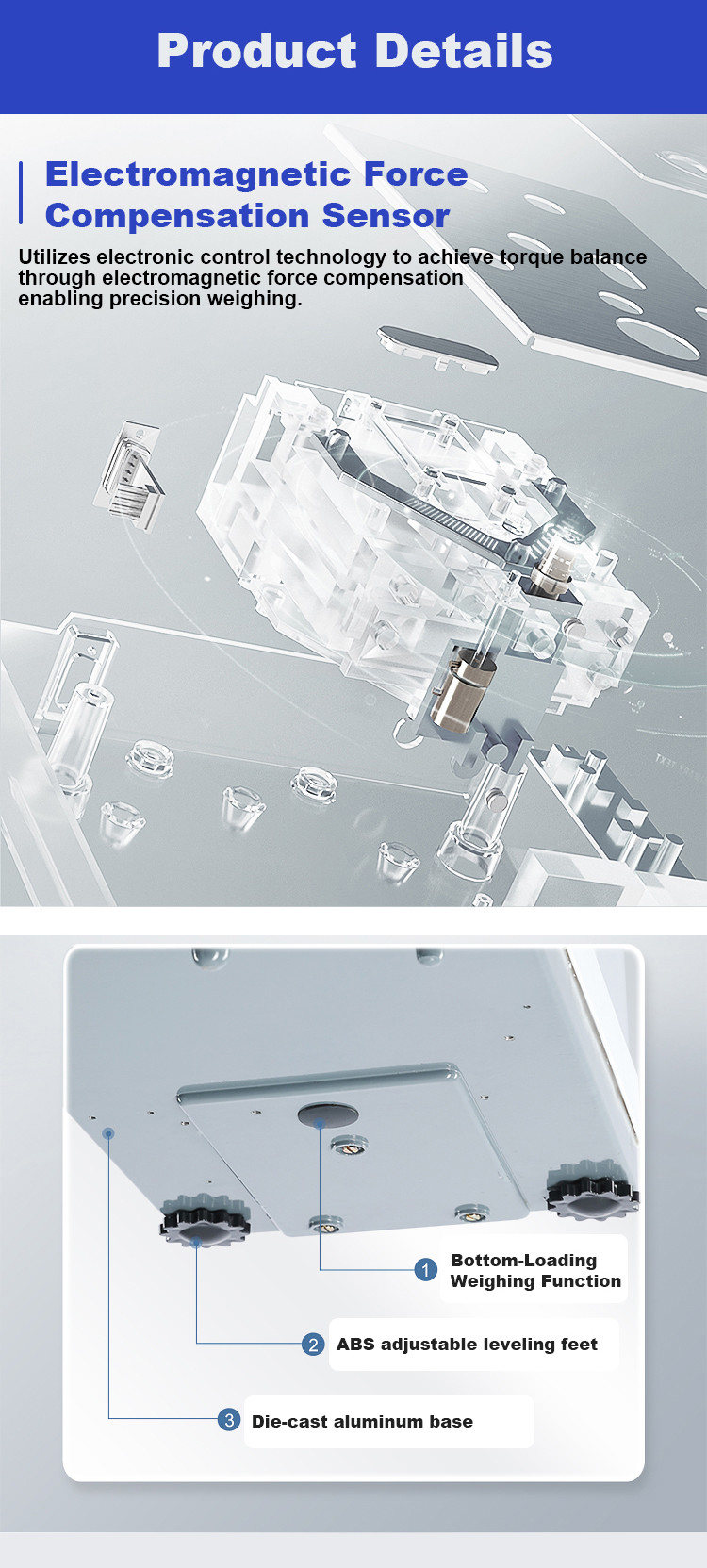 Laboratory High-precision Large Scale Analytical Balance One Ten Thousandth 500g 0.1mg
