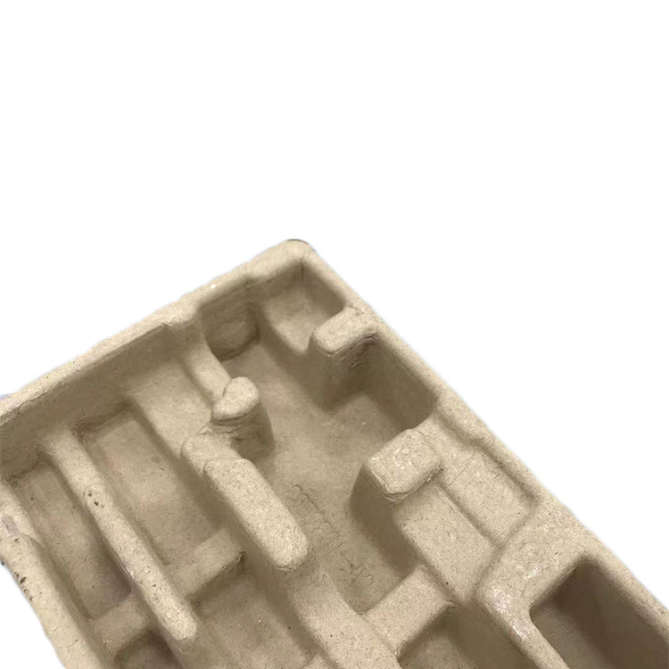 Natural Brown Moulded Pulp Tray Disposable Recycled 3mm Thickness