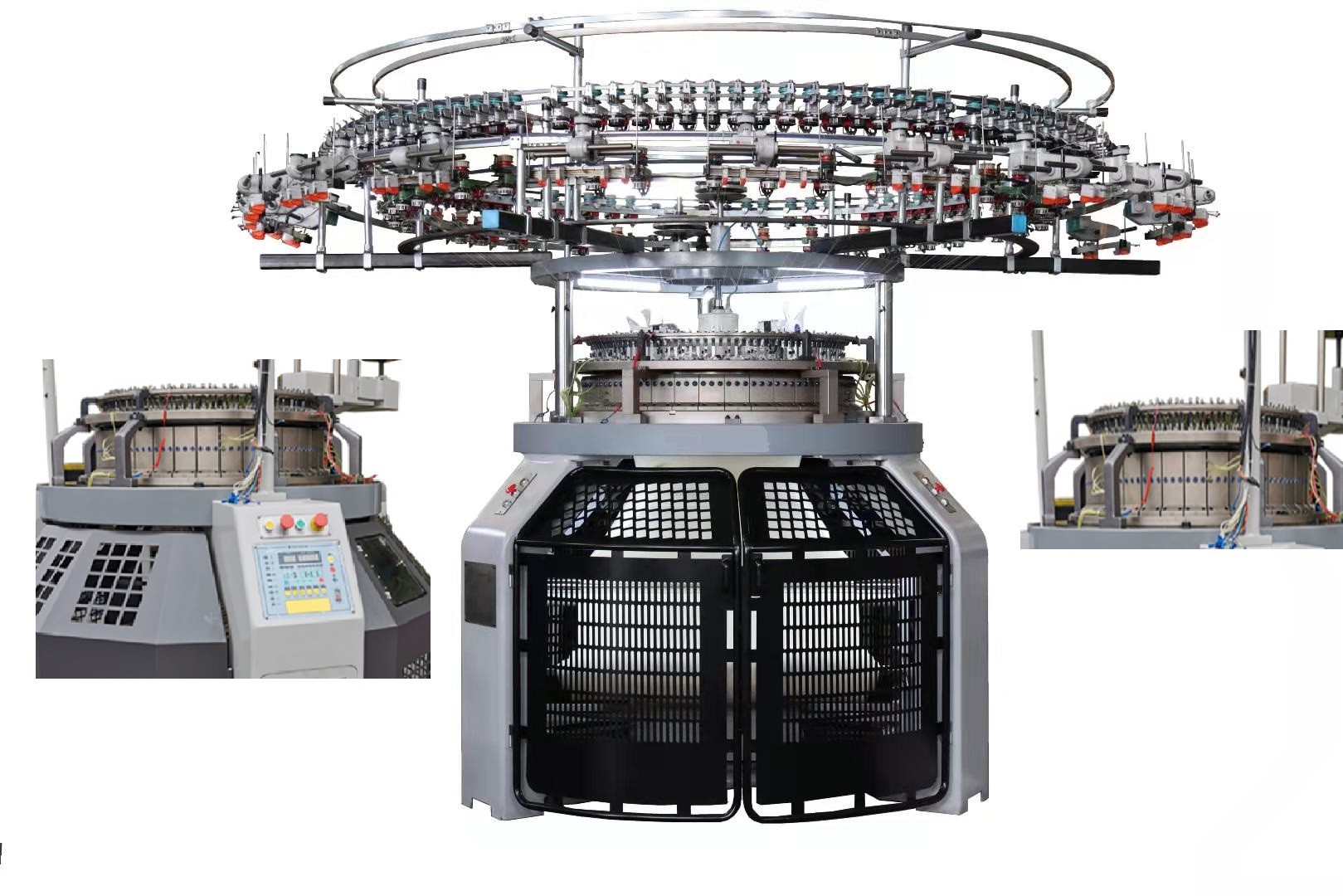 16-24RPM Fleece Knitting Machine 4 Tracks Fully Automatic 5.5KW