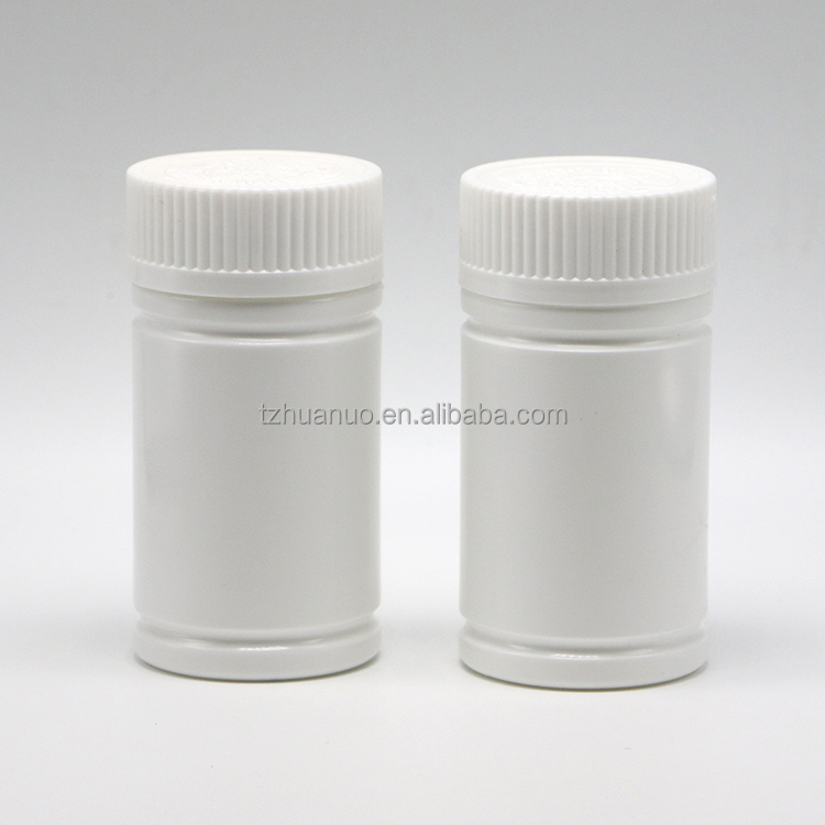 120ml Round PE Plastic Bottle with Screw Cap for Pill Capsule Tablet Medicine Supplement
