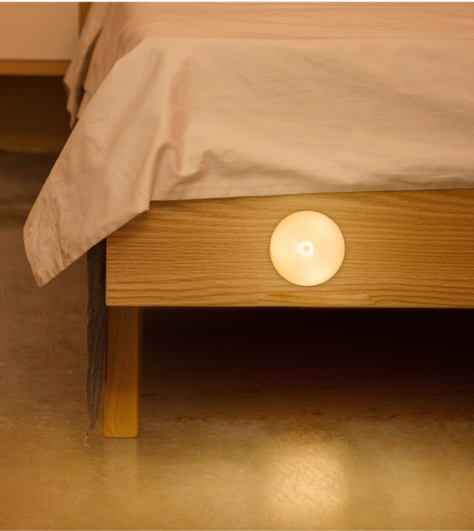 ABS Wireless 0.6W 3LEDs USB Rechargeable Motion Sensor Light