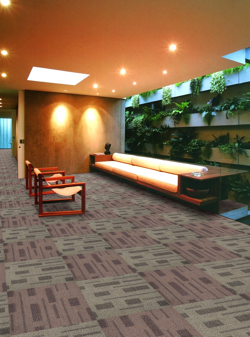 Multi level loop Nylon striped office carpet tile, nylon carpet tiles
