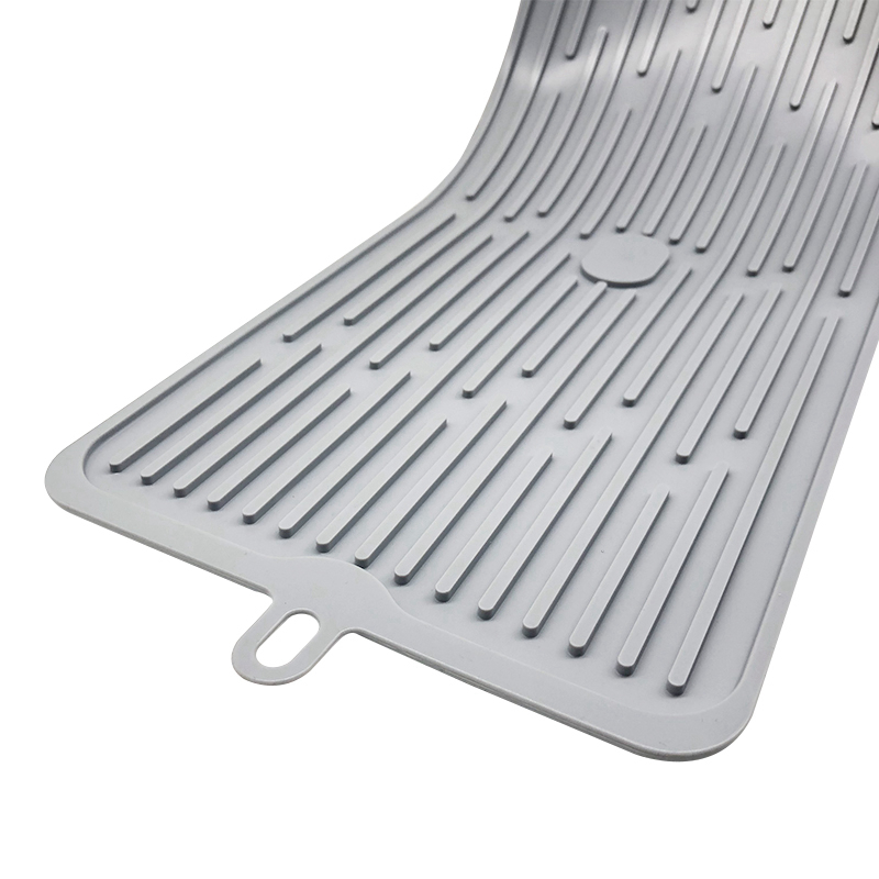 Non Slip Drying Extra Large Sink Protector Kitchen Stemware Dish Drainer Mat Trivet Dishwasher Safe Silicone Quick Draining Pad