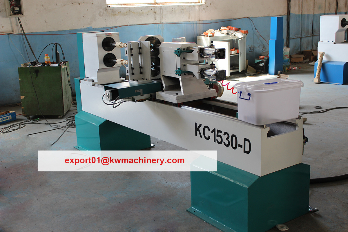 cnc wood lathe double turning spindle cnc wood lathe