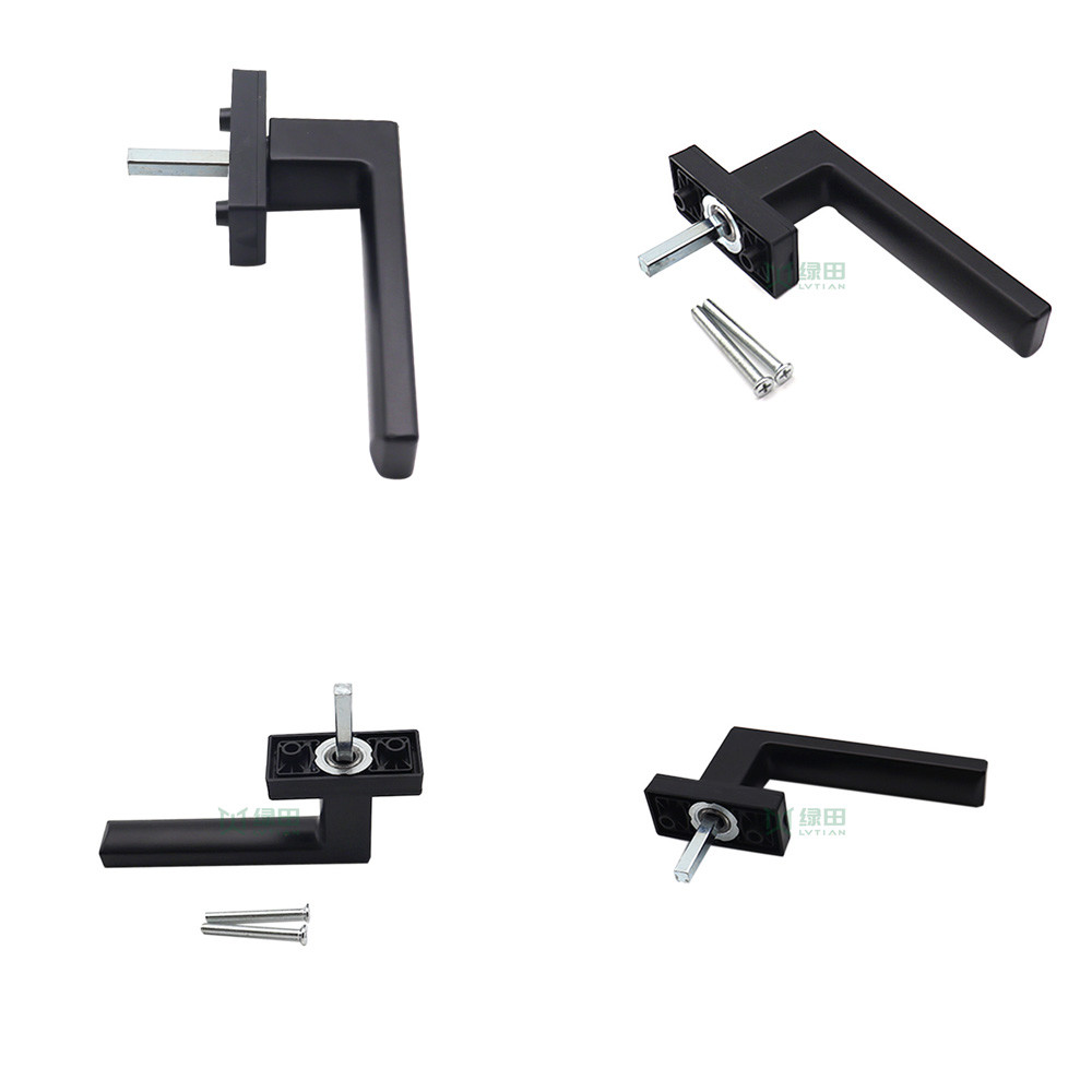 Flap Square Lever Pull Handle Aluminum Alloy Window Door Lever Handle