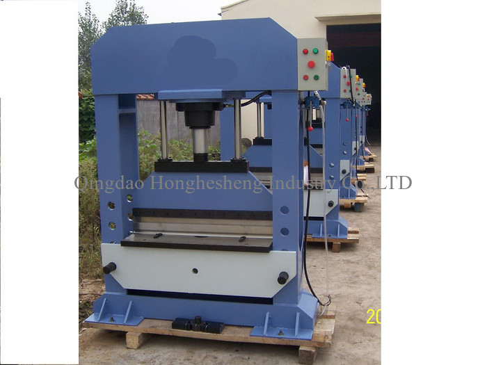 Vertical Hydraulic Guillotine Rubber Bale Cutter Single Blade Plastic Cutting Machine