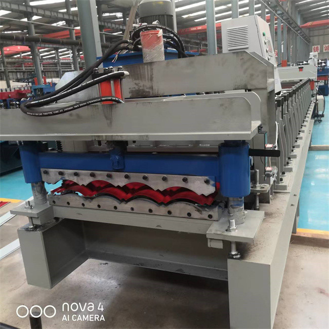 Metal Roof Panel Glazed Tile Roll Forming Machine Color Steel For Building Material