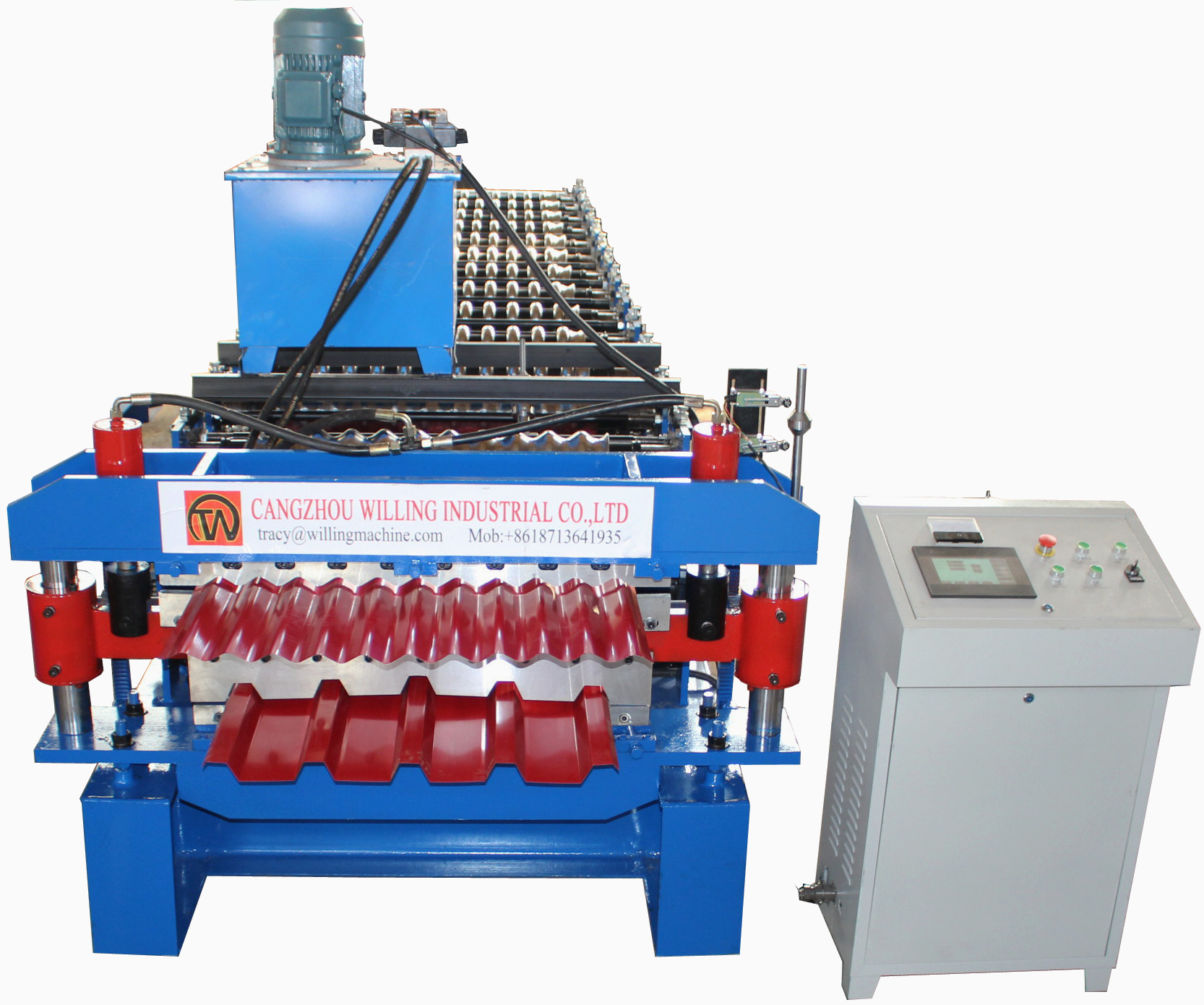 High Precision Fully Automatic Roof Tile Forming Machine Ibr Sheet Rolling
