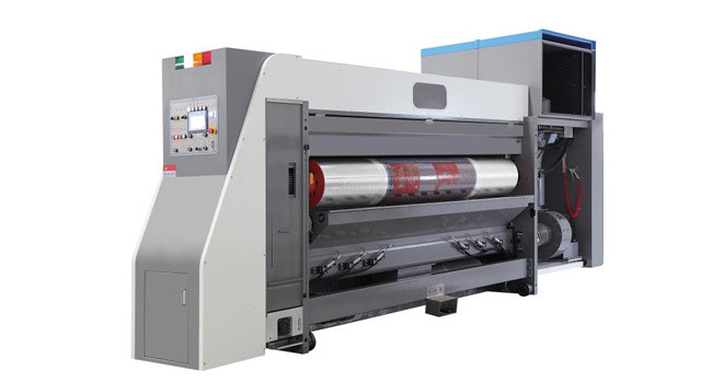 Fixed Carton Flexo Printing Machine Slotting Die Cutting For Paste Box Linkage