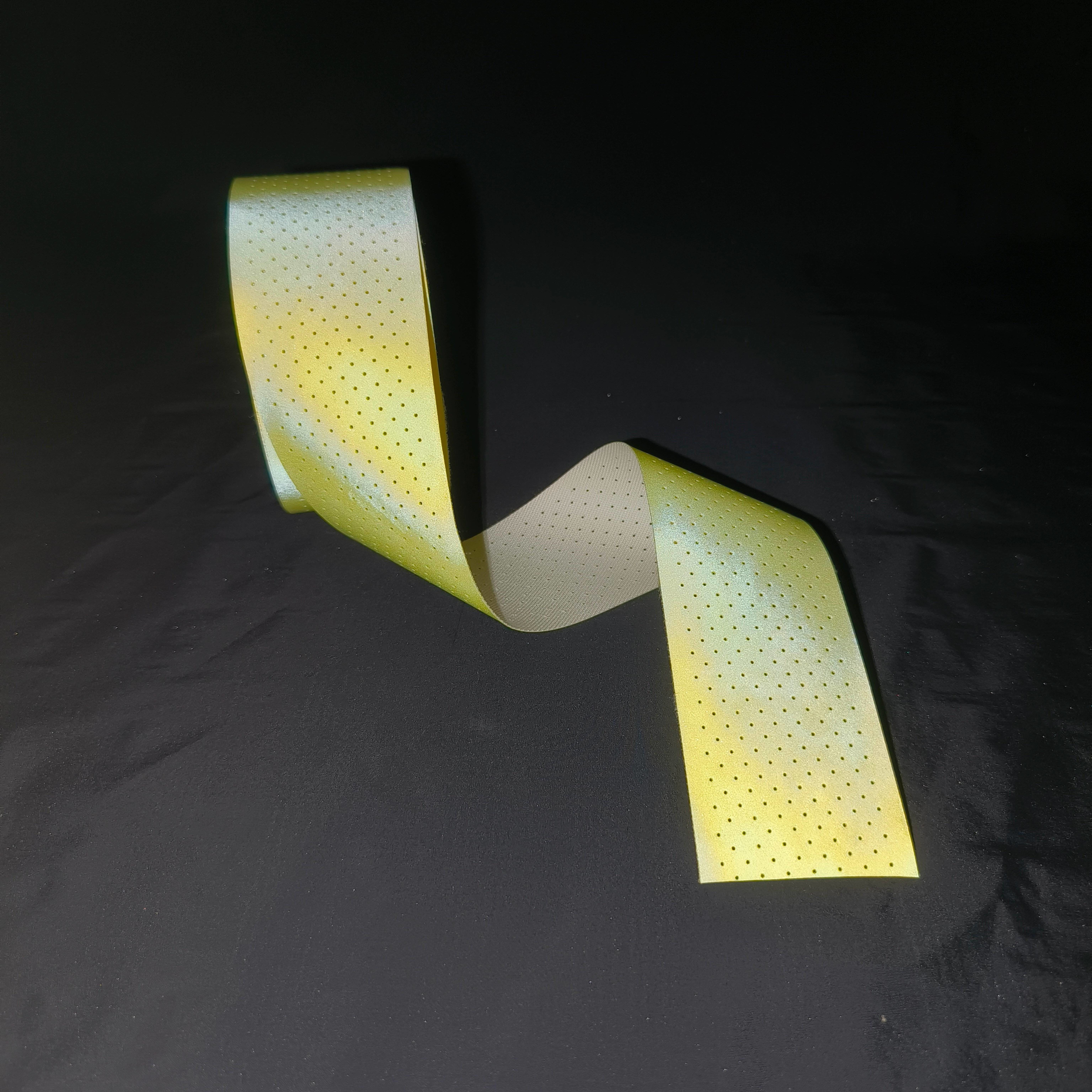 Perforated Flame Retardant Reflective Tape High Visibility Silver For Clothing Firefighter Suits