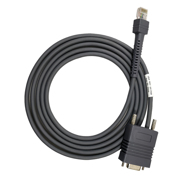 Rs232 DB9 Female RJ45 Barcode Scanner Cables 8P8C 10P 10C 2m For Ls2208 Ds2208
