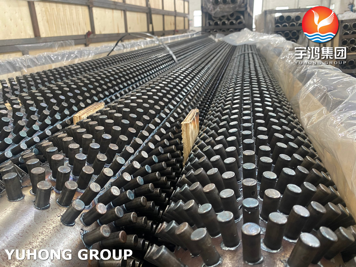 Alloy Steel Pipe ASTM A335 P9 with 11Cr Studded Fin tube for reactor feed heater, Recovery Furnace application