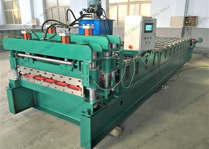 Hydraulic Cutting Roofing Forming Machine Cr12 6m Metal Sheet Making Machine