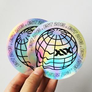 China Glossy Finishing 2x2cm Tamper Proof Hologram Stickers For Security on sale