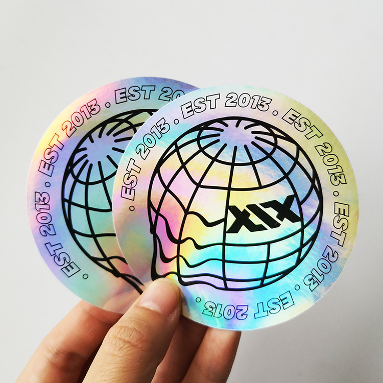 Laser Paper Holographic Tamper Evident Labels Waterproof Hologram Seal Sticker