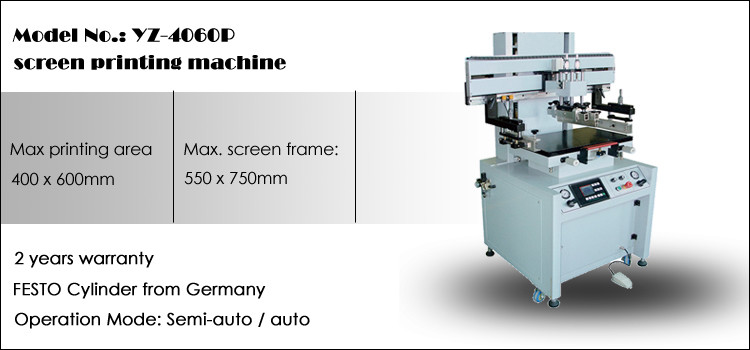 YZ-4060P flat road sign pvc sheet vertical silk screen printing machine