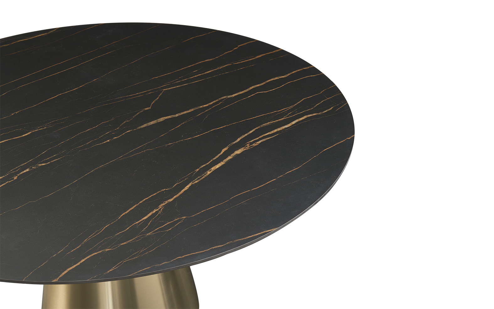 Luxury Design Dining Room Table Round Sintered Stone Marble Table Top Villa Large Dining Table Set