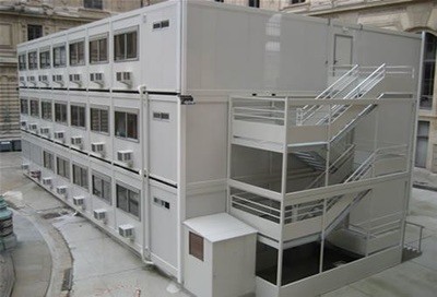 Wind Resistance Metal Storage Container Homes Reliable With UPVC Sliding Window