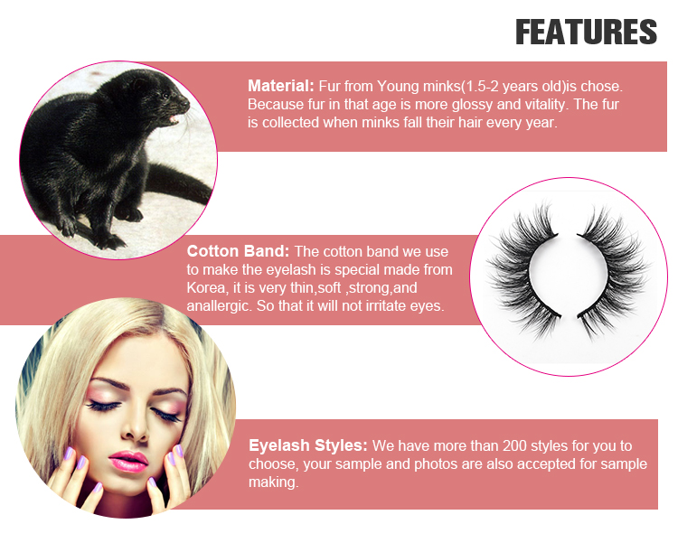 25mm 28mm Magnetic Eyelashes Waterproof False Lashes For Round Eyes