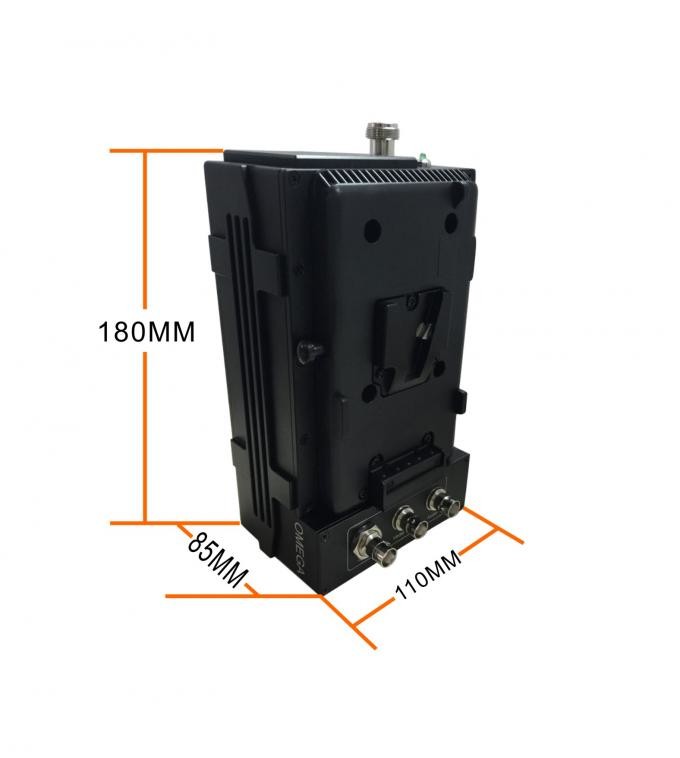 VHF COFDM HD Wireless Transmitter 8w Live Broadcasting AV Sender