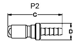 1/8 Nominal Use with compressed air, gases and liquids Brass Pneumatic Quick Coupling